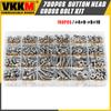 700 Pieces (# 4 # 6 # 8 # 10) Cross Head Stainless Steel Nuts and Bolts Classification Kit