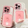 Applicable To Apple 15 Mobile Phone Case for Women's IPhone 14pro Peach Doll Card Pack Lanyard 13/12 Advanced Anti-fall