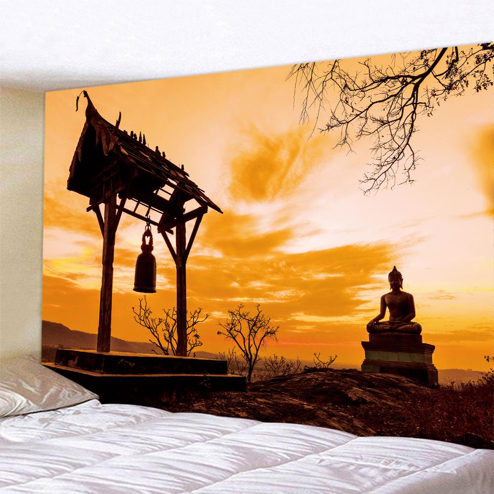 Будда медитация украшение дома гобелен Мандала богемное украшение психоделическая сцена настенное крепление Таро коврик для йоги