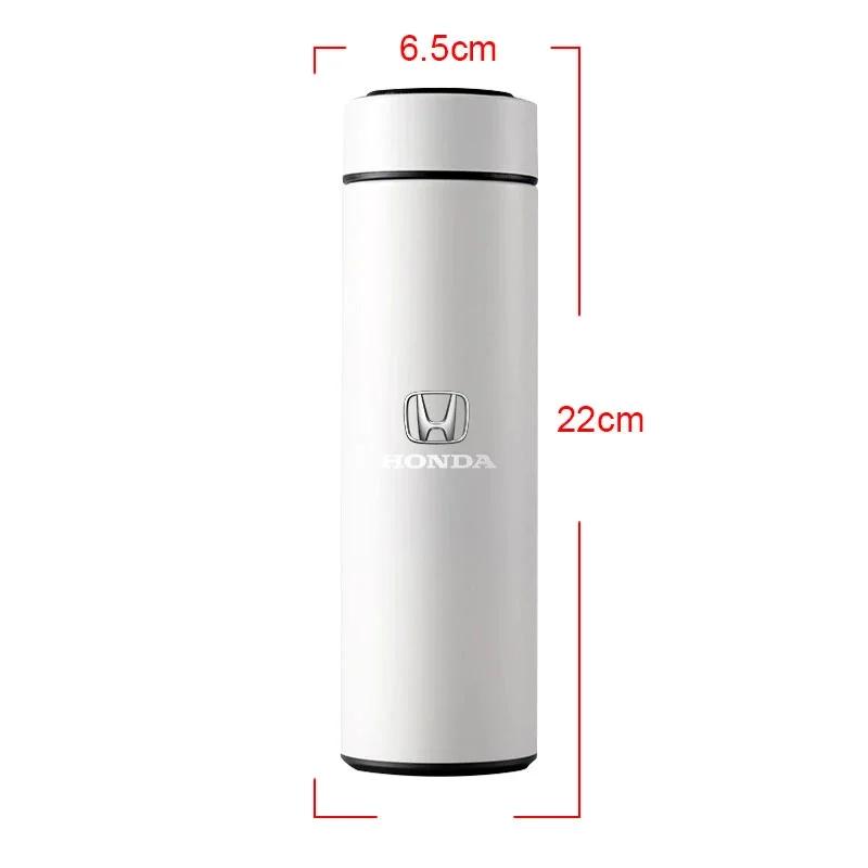 For Honda Car Smart Thermos Bottle With Temperature Display Coffee Cup for Honda Civic Accord CRV Fit Jazz City Odyssey Jade Car