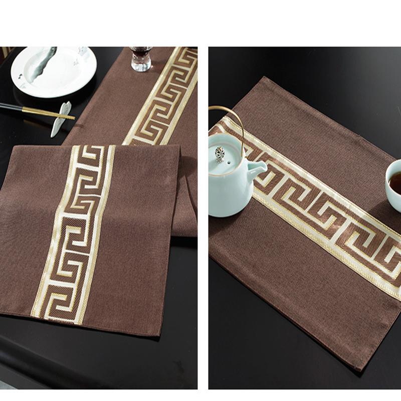 New Chinese Style Table Flag Waterproof and Oil Resistant Hot Selling Tea House Tea Towels Zen Tea Table Cloth Hotel Bed Flag