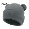 Stretchy Skull Cap Baby Winter Knitted Hat, Cute Bear Ears Cozy Knit Soft Autumn Hat Warm for Newborn Infant Toddler Boys Girls, 0-36 Months