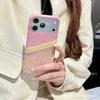 Подходит для iPhone17Promax новый контрастный чехол-кошелек с узором под крокодила Apple 17 двойная карта взрывозащищенный противоударный