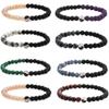 Distance Beaded Bracelet Fashion Natural Stone Two Colors Yin Yang Charm Bracelets for Men Women Friendship Couple
