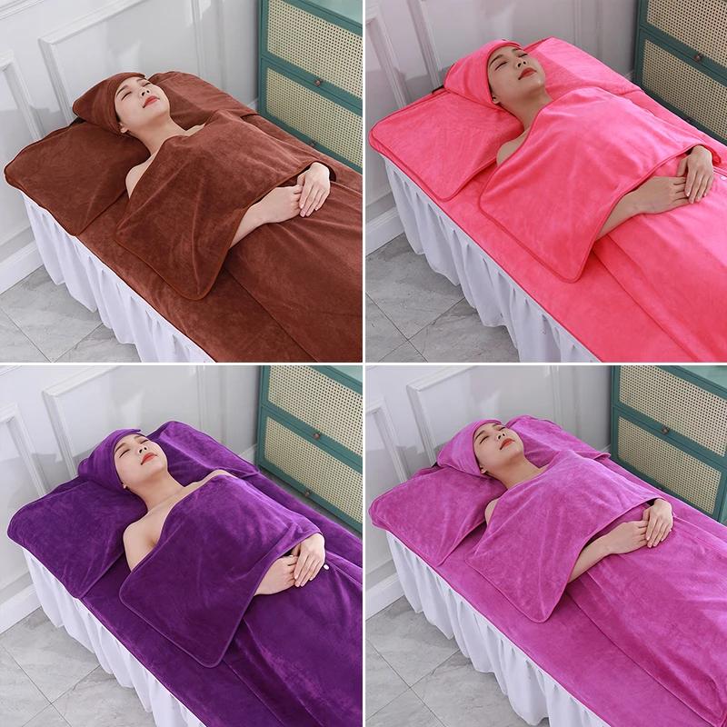 5Pcs/Set Aesthetic Clinic Sauna Nano-velvet SPA Towel Beauty Salon Bath Hair Towels Strong Absorbent Turban Bed Towel