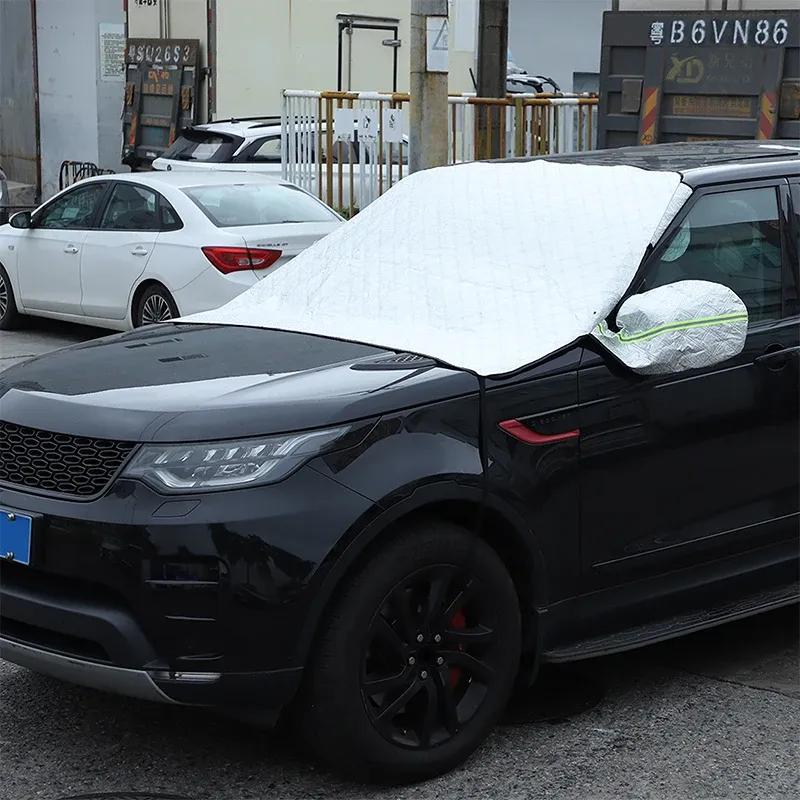 For Land Rover Discovery 5 LR5 2017-24 Cotton Velvet Car Windshield Snow Anti Frost Cover Winter Ice Snow Shield Car Accessories