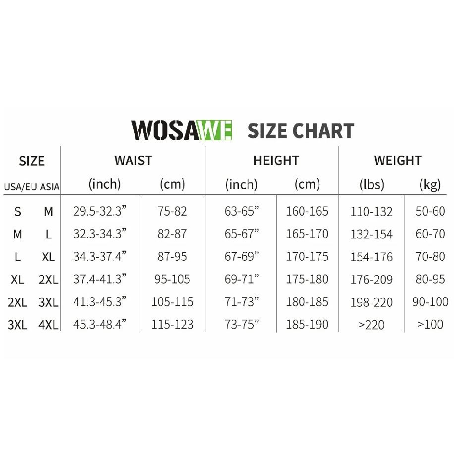 WOSAWE MTB Shorts Quick Dry Breathable Loose Shorts Mountain Bike Men's Shorts 5D Gel Pad Outdoor Running Riding Cycling Pants