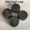 Carbon Fiber Weave No Logo Car Wheel Center Caps T75 K60 R60 56MM Wheels Hub Cap Rim Hubcaps Dust Cover Replace Car Accessories