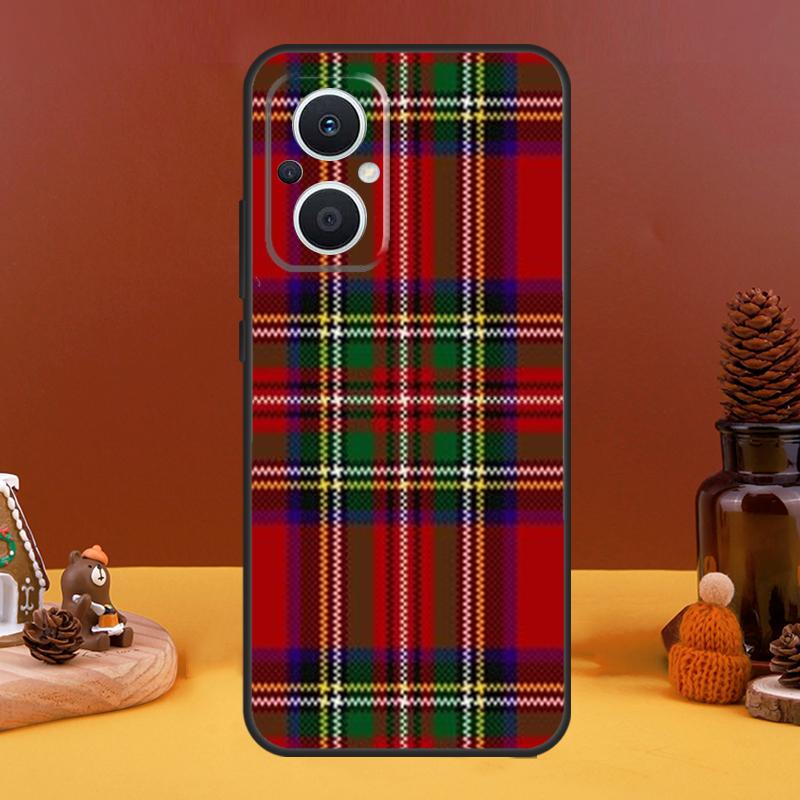 Чехол с узором в клетку тартана клана Стюарт для OPPO Reno 10 Pro 11 F 4 6 7 8 5 Lite 4Z 5Z 8T OPPO Find X6 Pro X5 X2 X3 Lite
