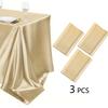 200x140cm Smooth Satin Tablecloth Rectangle Table Cover Silk Smooth Fabric Champagne Party Table Cloth Wedding Party Decoration