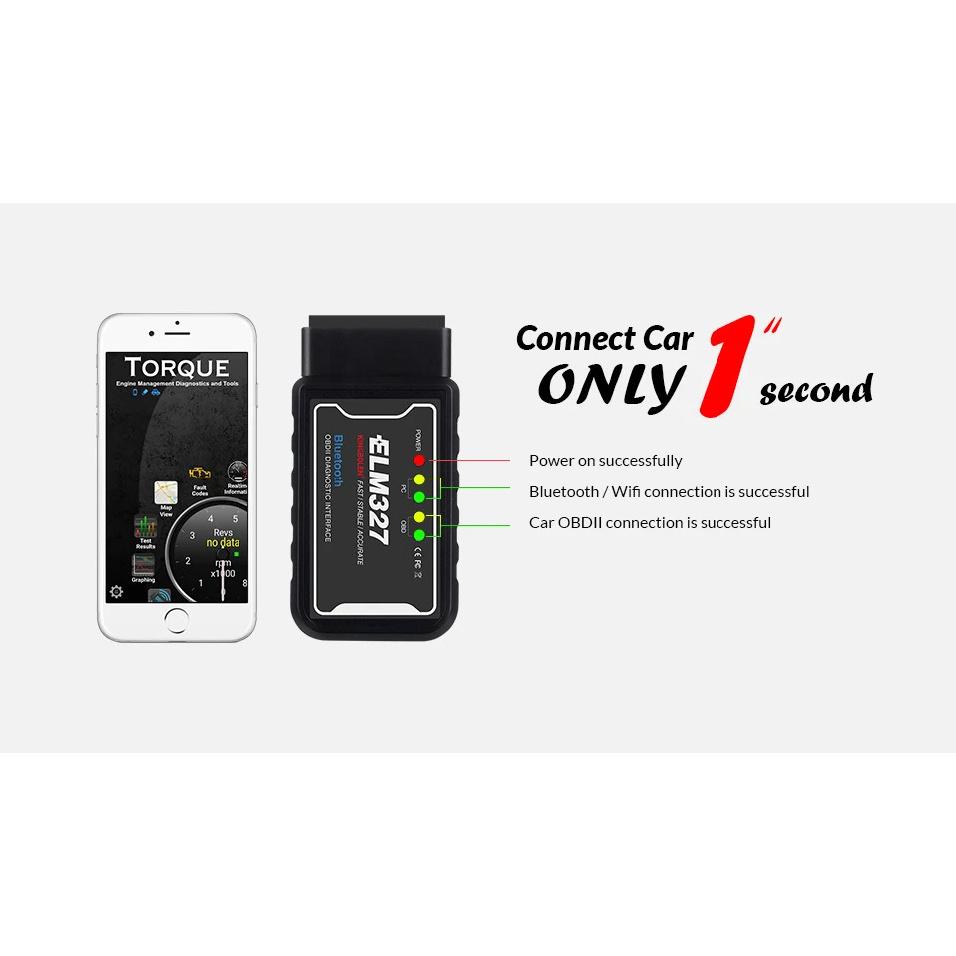 ELM327 V1.5 Чип PIC18F25K80 Двухплатный WIFI/BT OBD2 Сканер Кодов Диагностический Инструмент ELM327 OBDII для Телефона Android/IOS PK ICAR 2