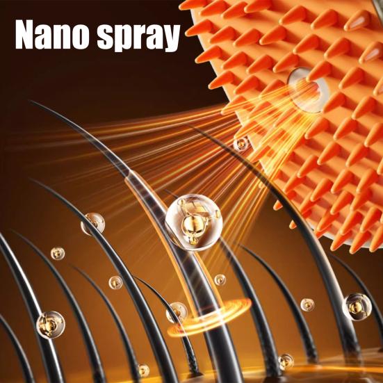 Паровая щетка для домашних животных 3-в-1 Расческа-спрей для домашних животных для линьки, груминга, массажа, чистки