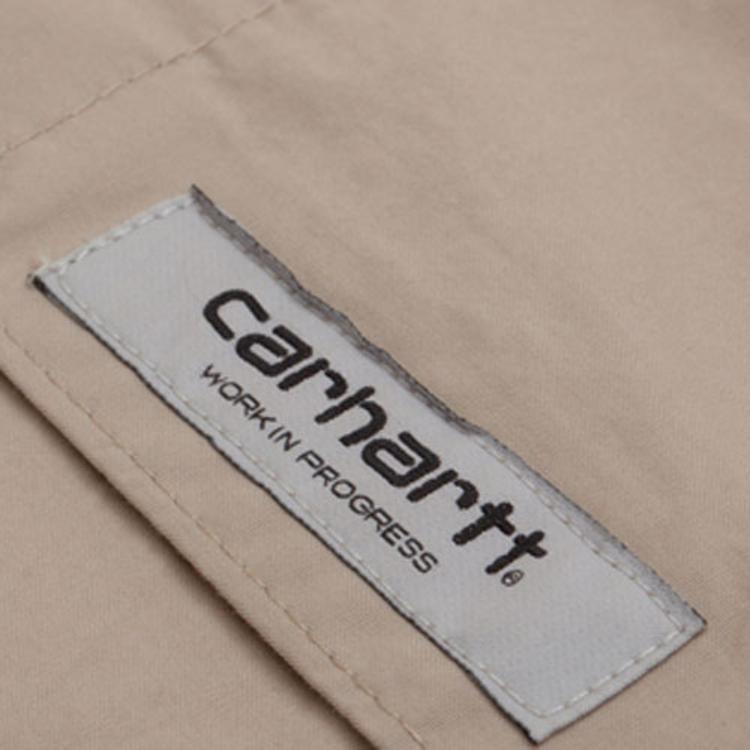 Carhartt WIP Логотип Рабочая рубашка с коротким рукавом и множеством карманов Мужские рубашки Хаки CHXSRI028804G-KHX