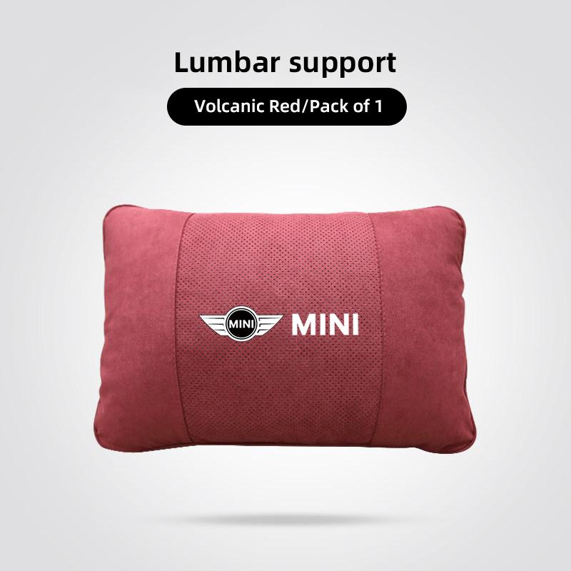 Keychain High-quality Leather Car Seat Headrest Memory Foam Comfort Neck Pillow For qaz9 Cooper One JCW F54 F55 F56 F57 F60 R55 9qaz