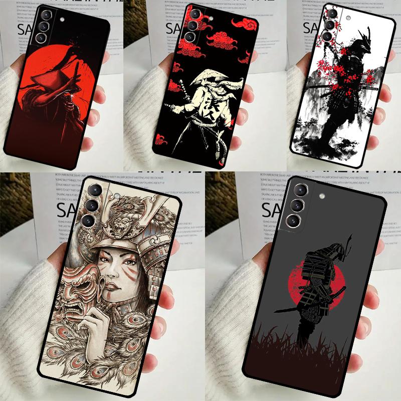 Чехол с изображением японского воина-самурая для Samsung Galaxy S24 S23 S22 Ultra Note 10 Plus Note 20 S9 S10 S20 S21 FE, задняя крышка