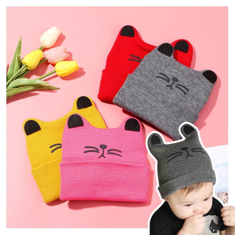 Cartoon Children's Accessories Ladies Cap Warm Gifts Warmer Bonnet Baby Hat Beanie Cap Knitted Hat