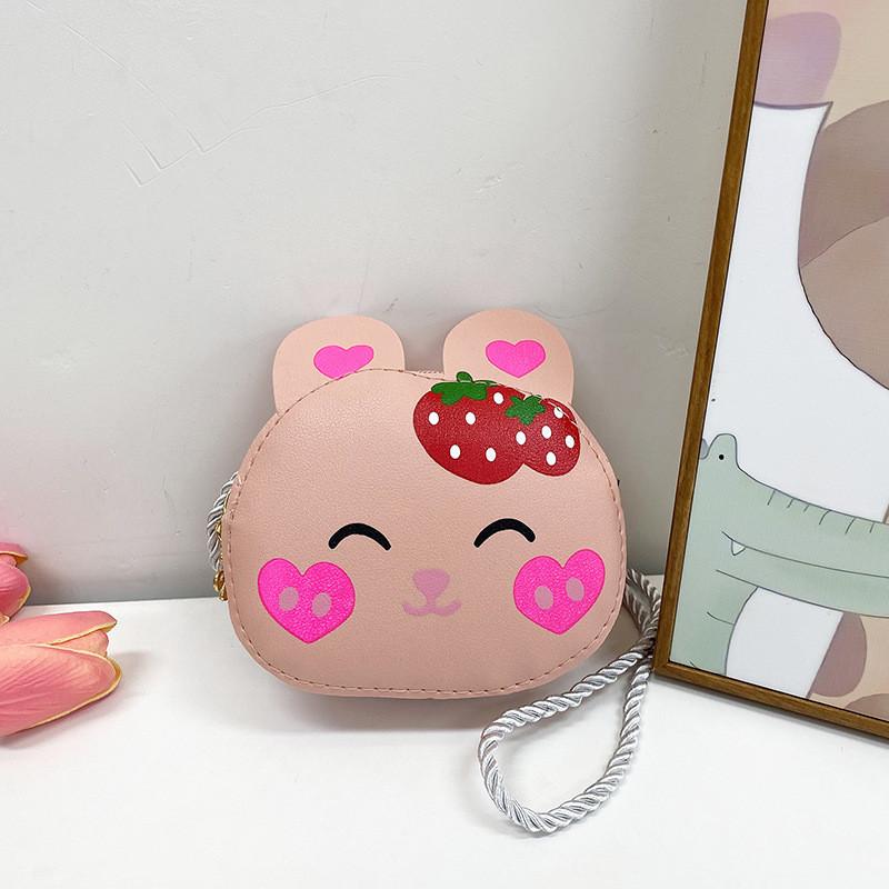 Strawberry Rabbit Shoulder Bag Animal Print Lightweight Adjustable Strap Gift