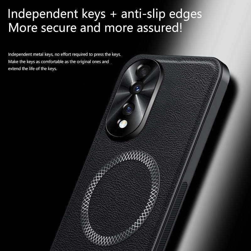 For Honor 80 80 Pro leather full-cover magnetic waterproof shockproof fingerprint phone case