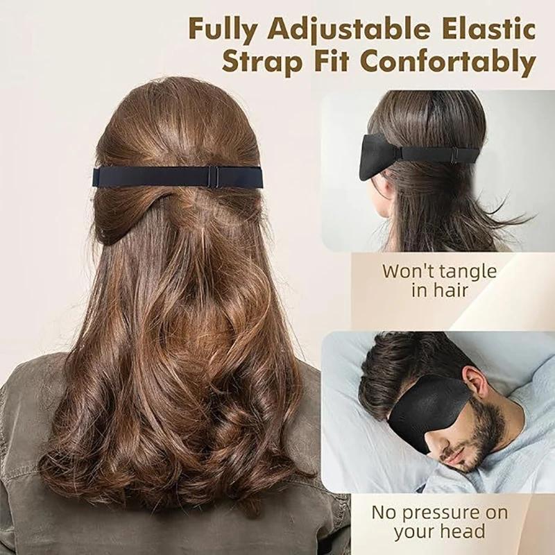 3D Маска для сна Блокирующая свет Маска для сна для глаз Мягкая помощь для сна Маска для глаз для путешествий Наглазник Ночная Дышащая Slaapmasker