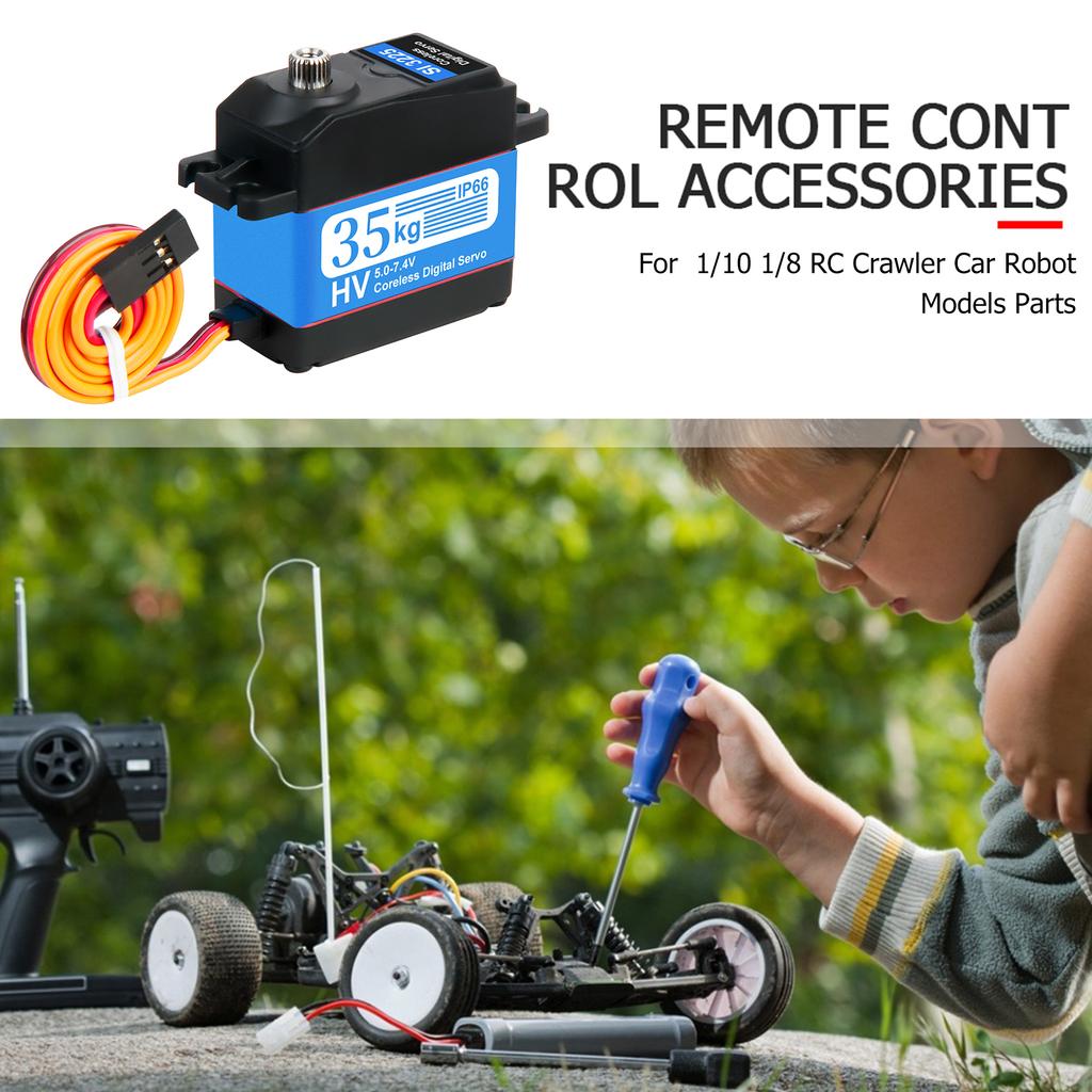 35 кг IP66 Полностью металлический цифровой сервопривод для RC вертолета, самолета, лодки, автомобиля, RC робота, вертолета, подарок для детей