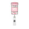 1pc acrylic cartoon flash easy-to-pull buckle rotating ID buckle Staff telescopic badge