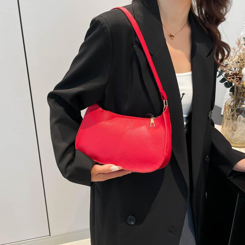 2024 Autumn and Winter New Temperament Fashionable Armpit Bag Foreign Style Retro Simple Texture Shoulder Bag Tide