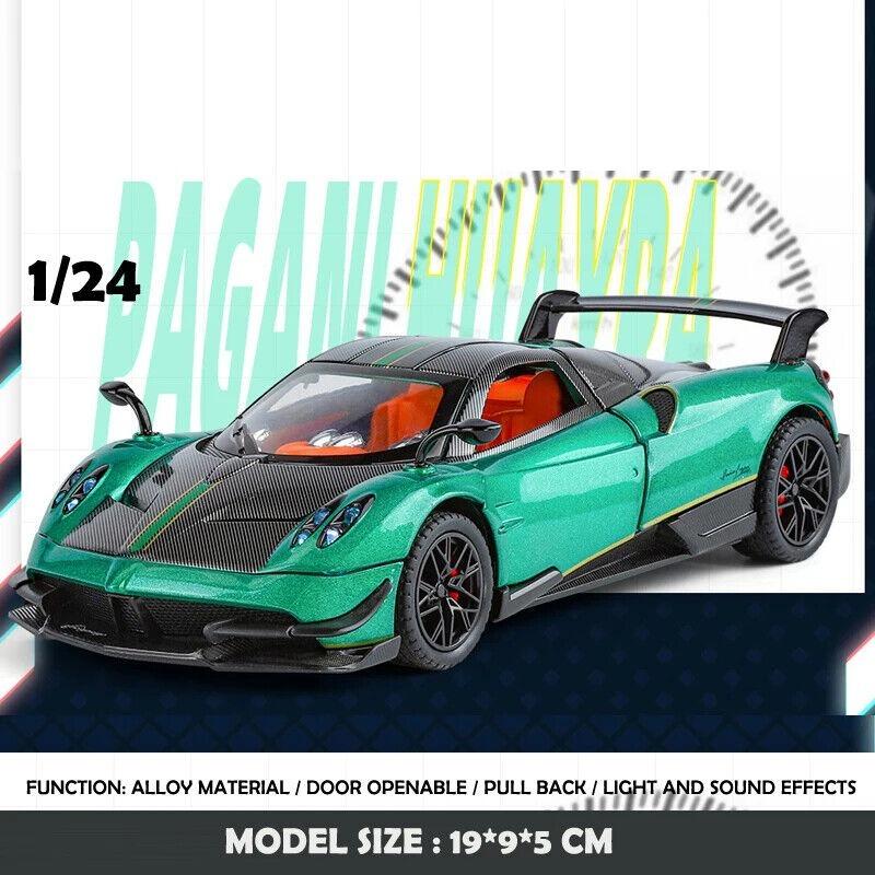 1/24 Pagani Huayra BC литая модель автомобиля игрушечная машинка со звуком и светом