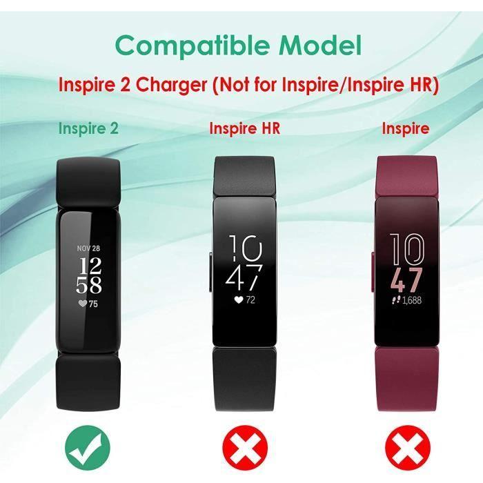 Chargeur pour Fitbit Inspire 2 - EURO MEGA - USB Station de Recharge de Remplacement - Charge Rapide et Sécurisé