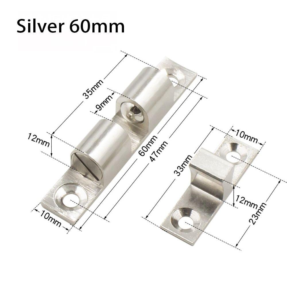 1Pcs Brass Copper Bead Lock Closet Tension Latch  for Furniture Cupboard Cabinet Door