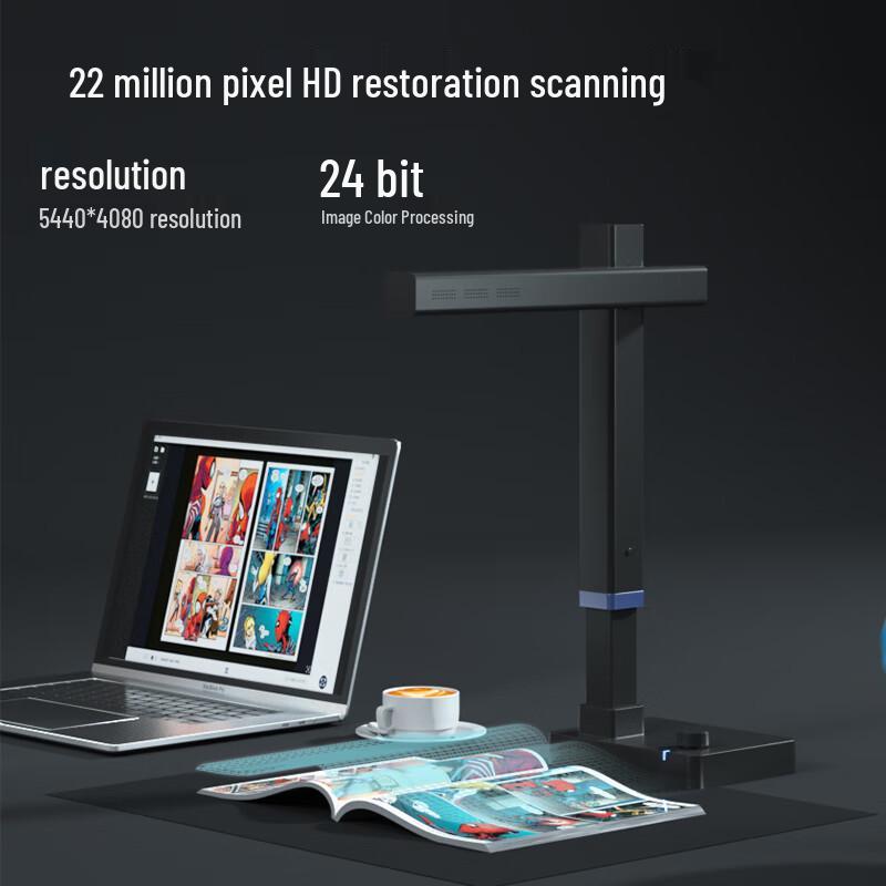 CZUR UA3 Max A3 22MP Document Camera with Network Interface CN plug (adapter included)