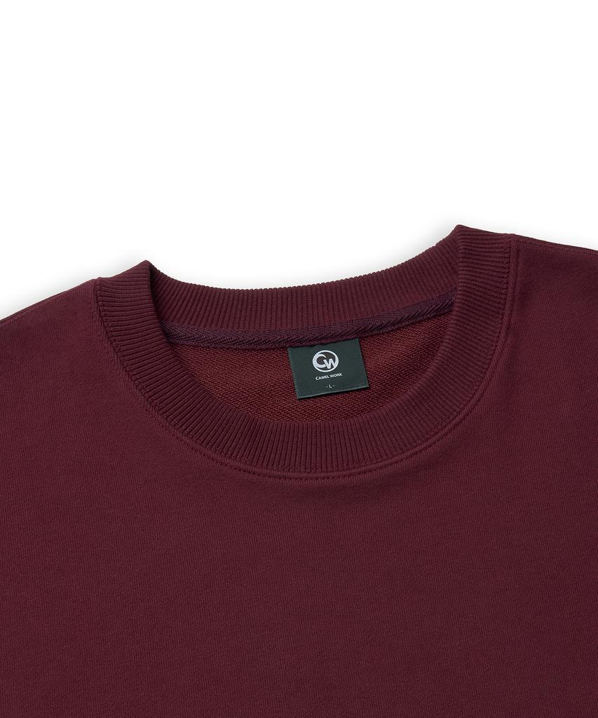 CAMEL WORK No.413 Caw Basic Logo Sweatshirt (Burgundy)