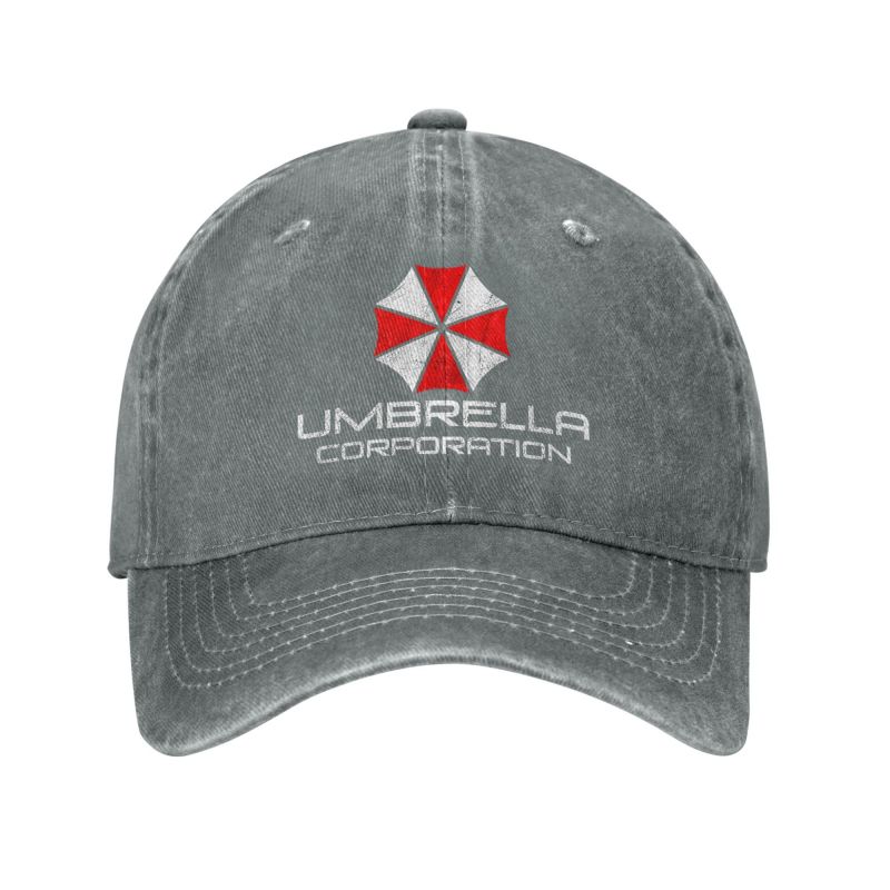 Кепка-бейсболка Umbrella Corporation Мужская Женская Бейсболки Ретро Потертая Джинсовая Кепка-snapback Моющаяся Регулируемая Кепки-папа