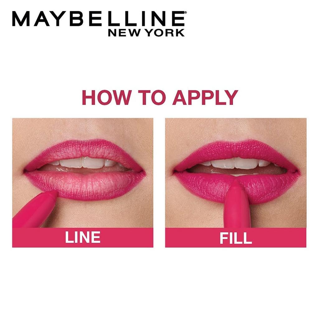 Maybelline Губная помада-карандаш New York SuperStay Матовый финиш Стойкая Насыщенный цвет 1,2 г 1 шт. 25 Stay Exceptional