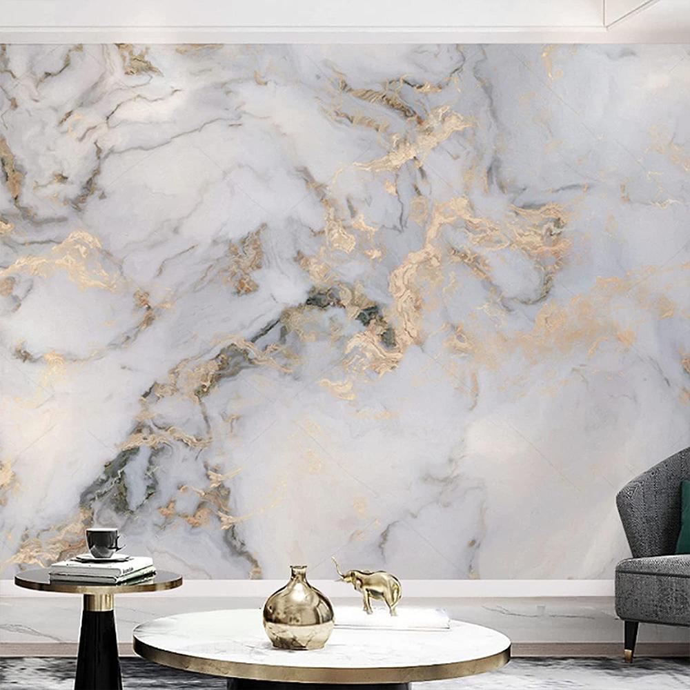 Marble Wallpaper Large 3d Marble Mural Abstract Gold Wall Mural For Living Room Bedroom Wallpaper