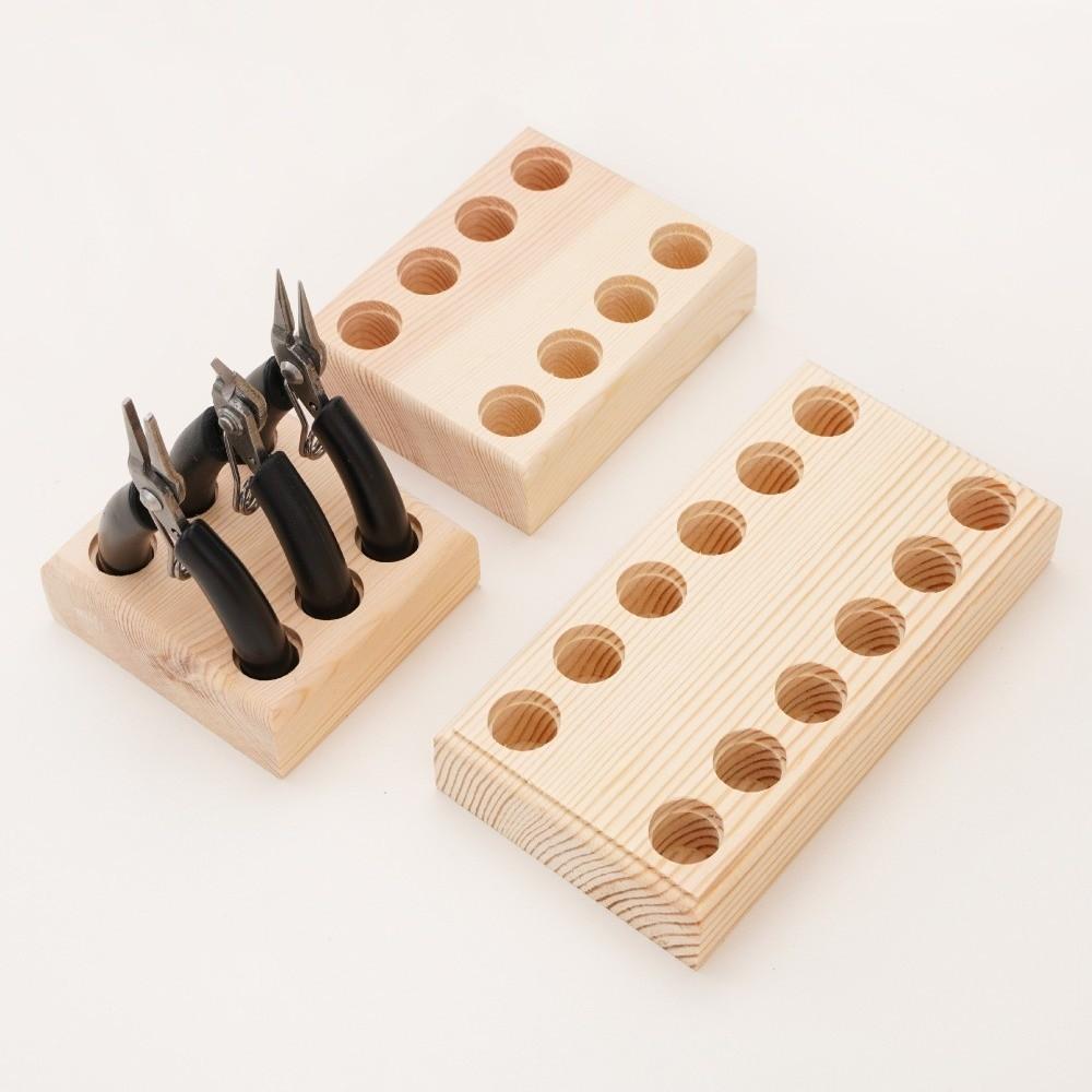 Wooden Tool Holder Non Slip Wire Cutters Holder Creative Pliers Storage Holder DIY Work