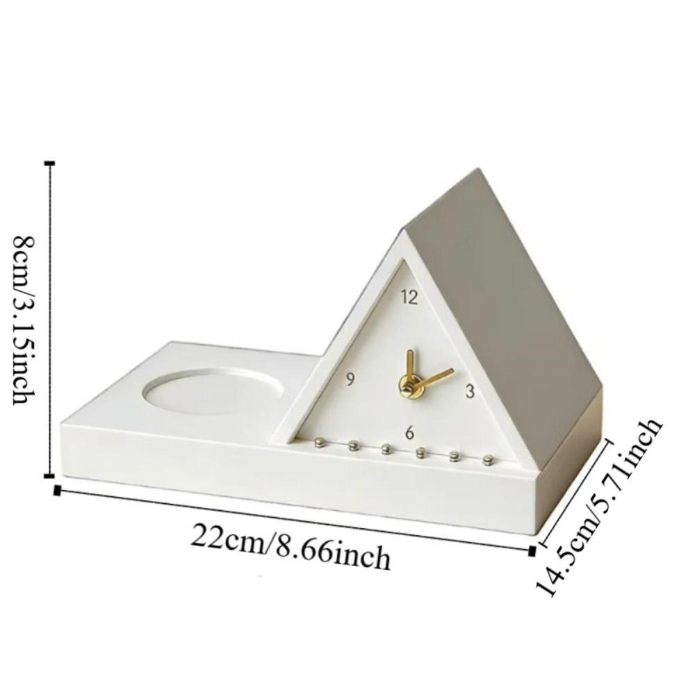 Non-Ticking Book Rest Clock with Light Bedside Table Clock Creative Silent Wall Clock  Bedside