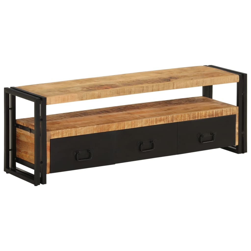 TV Stand 120 x 30 x 40 cm Solid Mango Wood