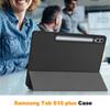 Чехол для планшета Samsung Galaxy Tab S10+ Plus / S9+ Plus 12,4'' дюйма, тонкий чехол Folio, легкий жесткий защитный чехол с многоугольной подставкой