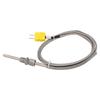 Датчик термопары типа K 18 NPT 80 мм Температурный зонд Желтый разъем ?от 100 до 1250 градусов Цельсия