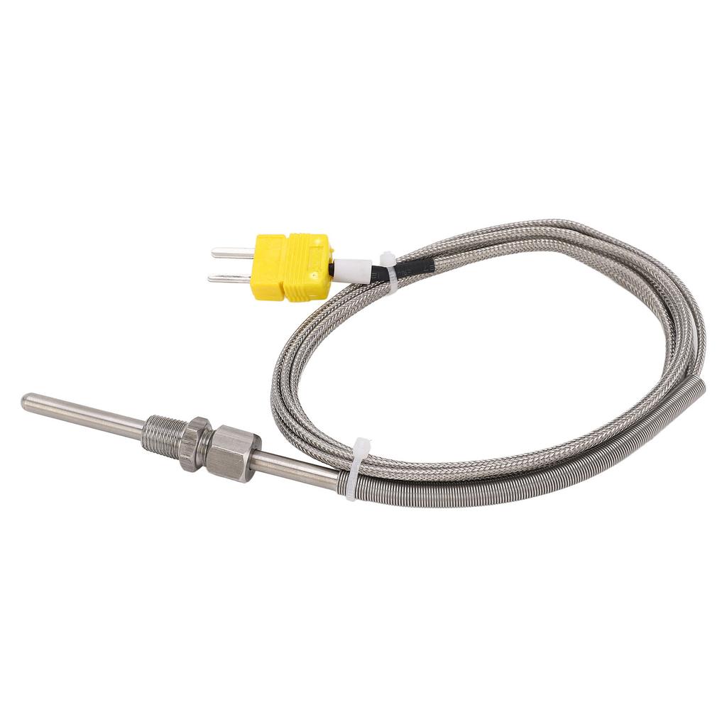 Датчик термопары типа K 18 NPT 80 мм Температурный зонд Желтый разъем ?от 100 до 1250 градусов Цельсия