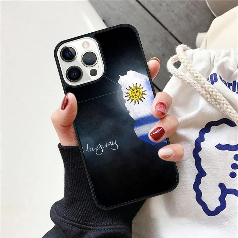 Чехол для телефона с флагом Уругвая для iPhone 17 Air 15 16 Чехол 11 13 14 Pro Max 12 Plus Max Fundas