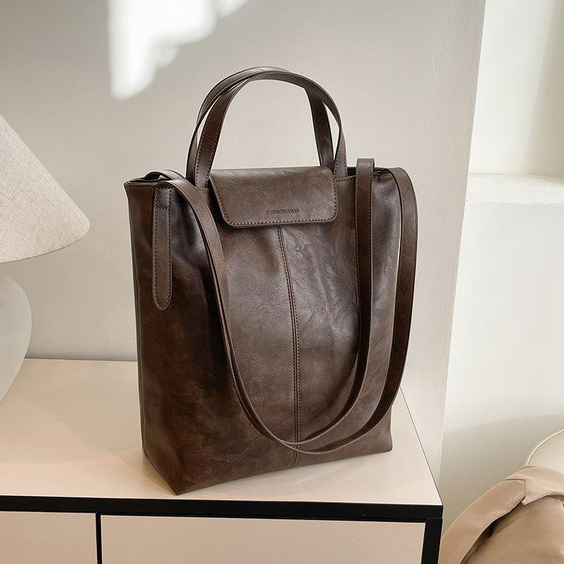 Вместительная кожаная сумка-мессенджер, сумка-мессенджер, женская сумка-ведро, женская высококлассная наплечная сумка для поездок на работу