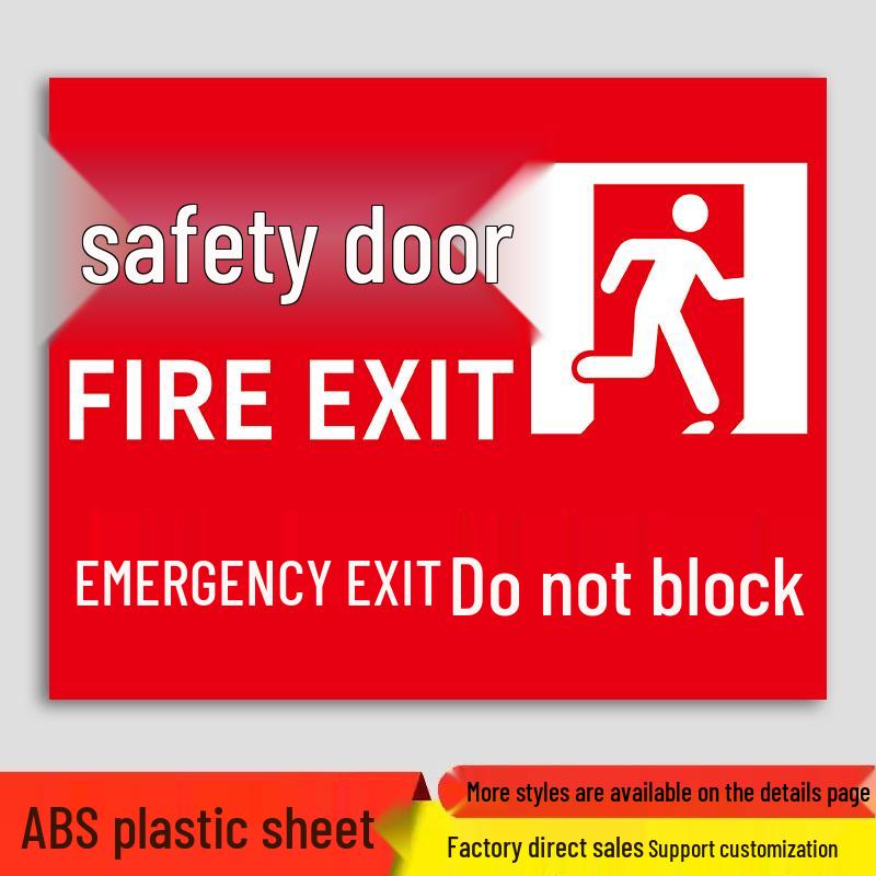 Luminous Emergency Exit Door Sign Sticker