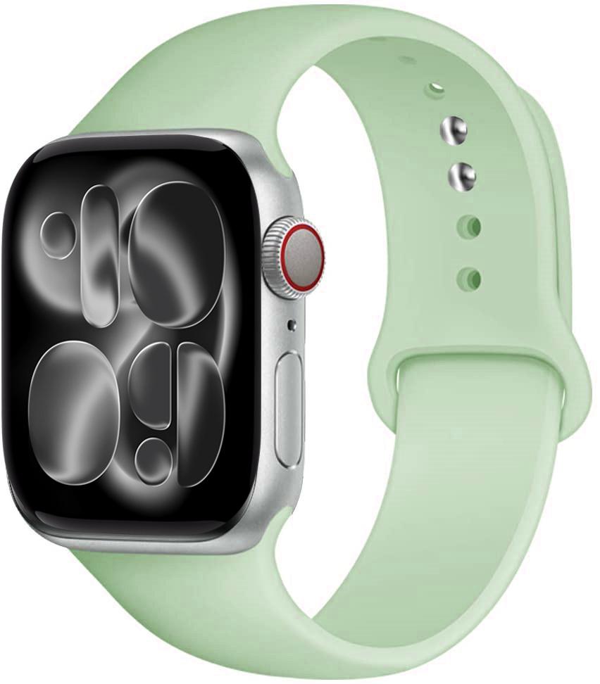 Силиконовый ремешок Для Apple Watch 11 band 44mm 40mm 49mm 45mm 41mm 38 46mm 42mm correa bracelet iWatch series 9 8 7 6 SE ultra 2 3