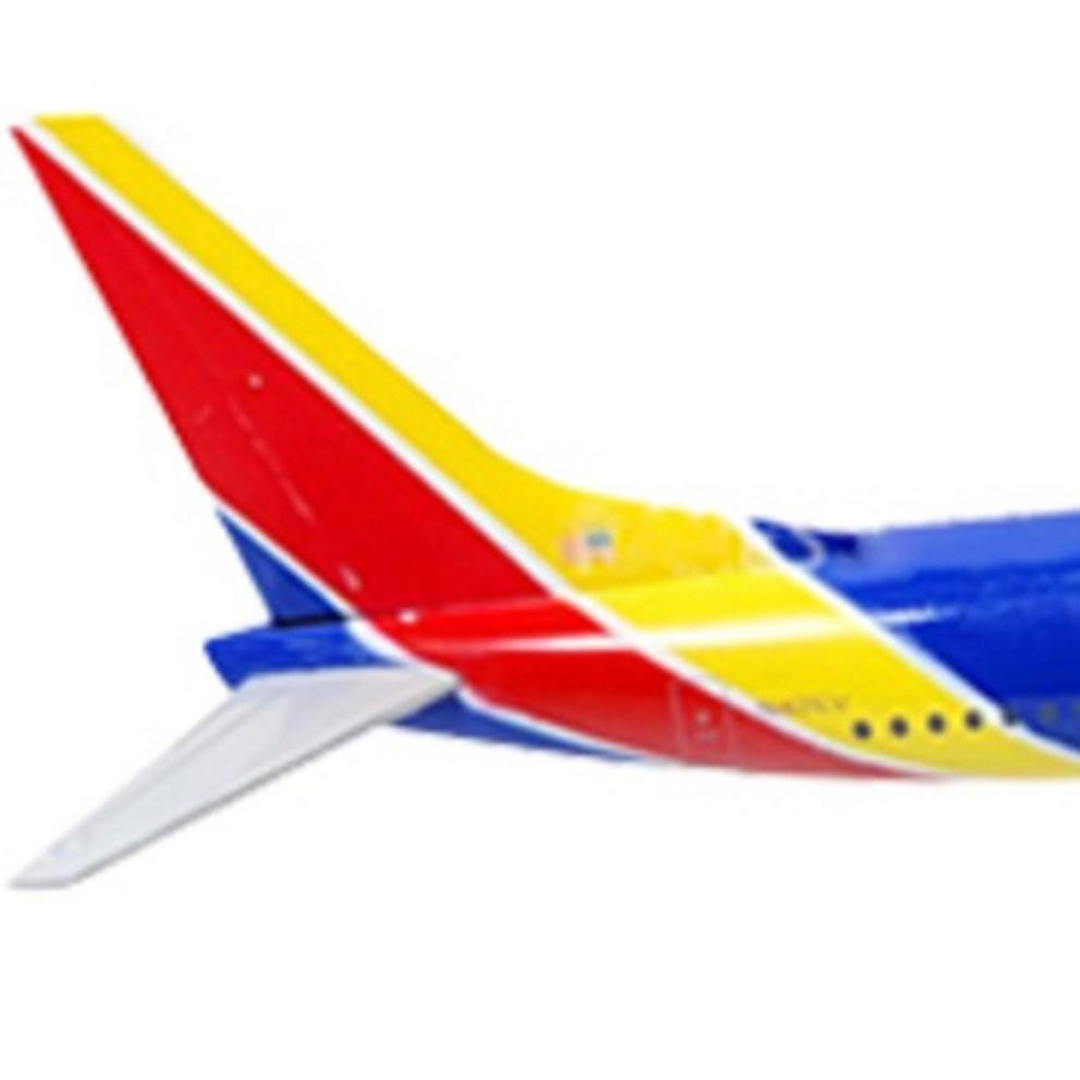 Модель самолета Southwest Airlines B737, литая, 20 см
