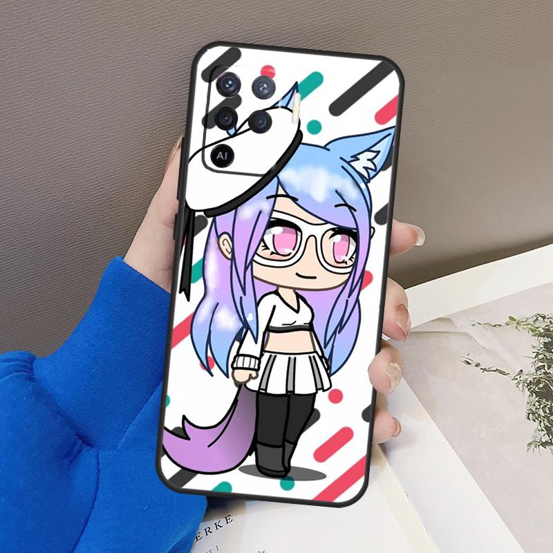 Чехол для игры Gacha Life для Oppo A5 Pro A15 A17 A57 A77 A18 A38 A58 A78 A98 A94 A74 A54 A16 A76 A96 A40 A60 A80