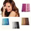 24pcs Shiny Hair Clips One Clip Colorful Lacquer Hair Clips Metal Wave Hair Clips