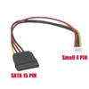 PH2.0 Small 4PIN to SATA 15PIN Power Supply Cable Splitter for ITX Mainboard Computer Case PC Fan Cable HDD Extend Convert Wire