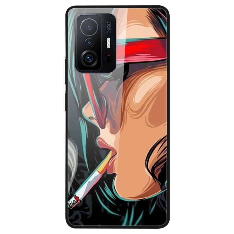 Роскошный чехол для Xiaomi Mi 11T Pro Чехол Закаленное Стекло Чехол для Xiaomi 11T 11 T Pro Чехол для Телефона Xiaomi 11TPro Fundas 2021