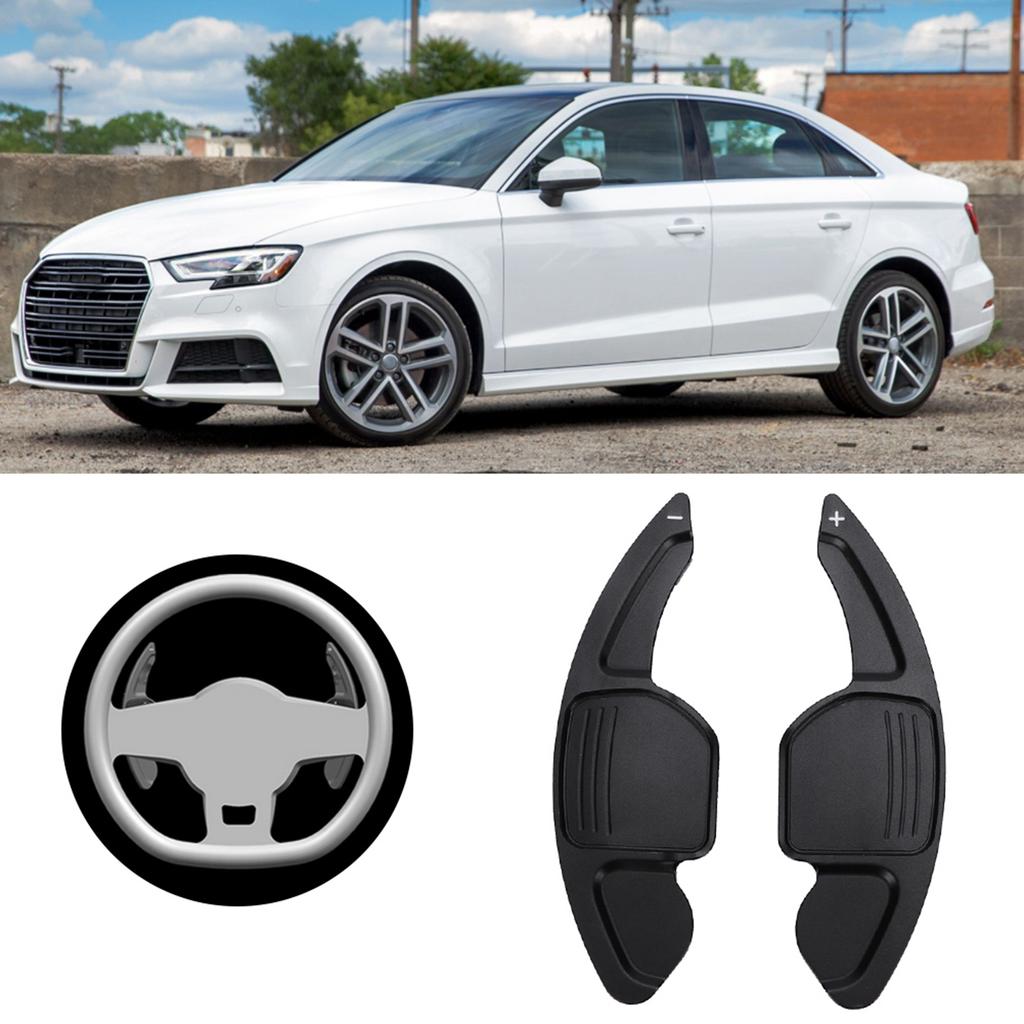 2 шт. Подрулевые переключатели передач для автомобилей, черные, подходят для A3 A4L A5 A6 A7 A8 S5